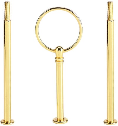 Dailygoods- Cakehouder 3-laags - Etagere goud - Taartstandaard - Serveertoren - Robuust en duurzaam - Geschikt voor feesten