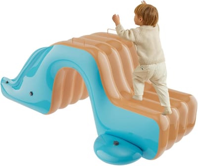 Opblaasbare Waterglijbaan - Tuin Speeltoestel - Buiten Spelen - Sterk PVC Materiaal - 175x105x75cm - Oranje