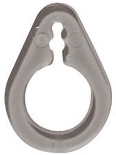 Vouwgordijn koord eindoog transparant - 5 stuks - 18 x 13 mm - eindoogjes koord vouw-, pliche-, rolgordijn - gordijnoog