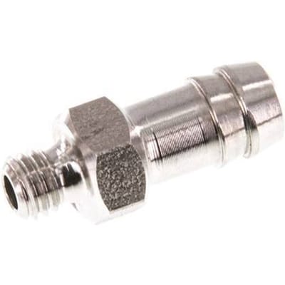 M5 Buitendraad x 6mm RVS Slangpilaar 40 Bar