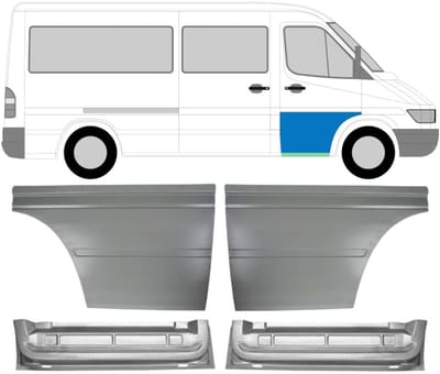 Reparatiepaneel voor deur voor Mercedes Sprinter 1995-2006 / Links + Rechts