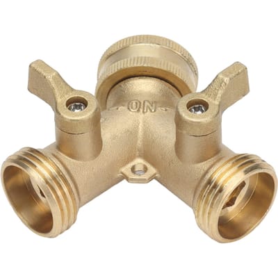 Slangsplitter Goede Afdichting Y-Type Tuinwaterverdeler voor Irrigatie van Planten Autowassen beige