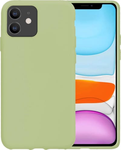 Hoesje - Geschikt voor Apple iPhone 11 - Sterk & Shockproof - Siliconen Case - Hoes Cover - Telefoonhoes - Groen