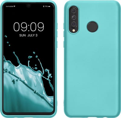 kwmobile telefoonhoesje geschikt voor Huawei P30 Lite - Hoesje voor smartphone - Back cover in metallic mintgroen