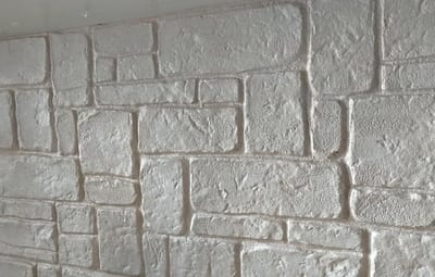 Betonvorm Muurlook - Steenvorm Steenprint - Verticale Betonafwerking - Natuursteen Imitatie - 60x33 cm