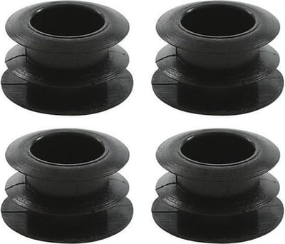 ProPlus Onderdoppen - Kunststof - Ø 25 mm - Zwart - Set van 4