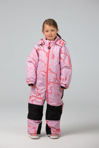 Ducksday - Skipak meisje - snowsuit - Kinderen - snowboard - warm - waterdicht - winddicht - Lila roze - Lee - maat 134/140
