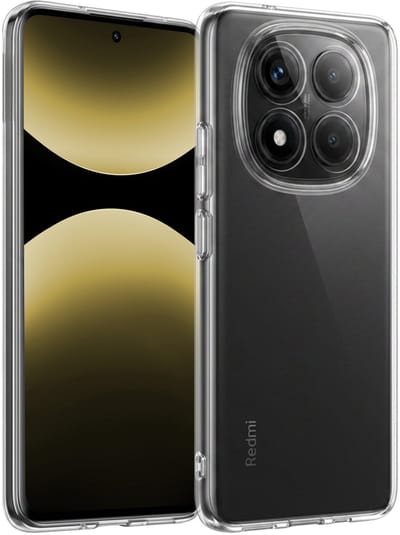 Hoesje - Geschikt voor Xiaomi Redmi Note 14 Pro - Sterk & Shockproof - Hoes Cover - Siliconen Case - Telefoonhoesjes - Transparant