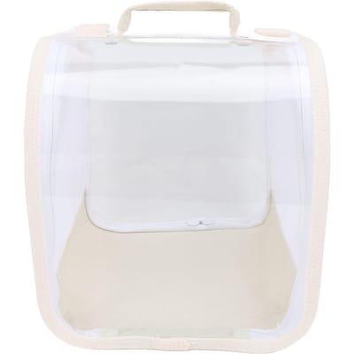 Cage d'observation transparente en maille multifonctionnelle portable pliante pour petits animaux terrarium beige white