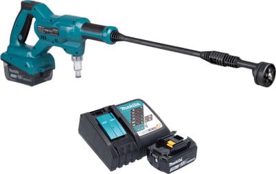 Makita DHW 180 RF1 accudrukreiniger 18 V 24 bar + 1x oplaadbare accu 3.0 Ah + lader