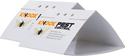 Knock Pest Control Levensmiddelenmottenval Delta 2 stuks - Ongedierteval - Mottenval op basis van speciaal feromoon - 11x9x5.5 cm