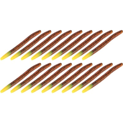 3 Ensembles Simulation Artificielle Ver de Terre Forme Appât Leurre Accessoire de Pêche 4# brown