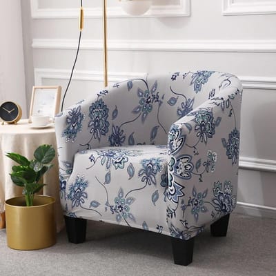 Kuipstoelhoes Stretch Spandex Club Fauteuilhoezen Kantoor Koffiebar Kuipbank Slipcovers voor Woonkamer Meubelbeschermer