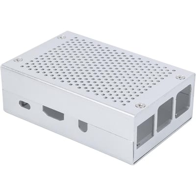 Boîtier Métallique Dissipateur Thermique Châssis Anti-Poussière Pièces de Carte Mère pour Raspberry Pi 3 Modèle b