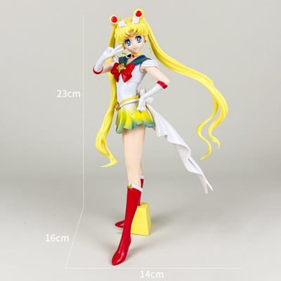 Figurines Anime Guerrière Féminine Lapin Lunaire Poupée Charme Ange Marin Kawaii PVC Action Décoration Cadeau Idéal Pour Les Filles