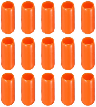 Dailygoods- Eindkappen 100 Pack - Rubber Eindkappen - Draadbescherming - Stofisolatie - Roestpreventie - Binnendiameter 8 mm - Draadbeschermers