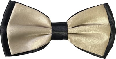 Fako Fashion - Vlinderstrik - Vlinderdas - Strik - Duo Tone - 12cm - Beige