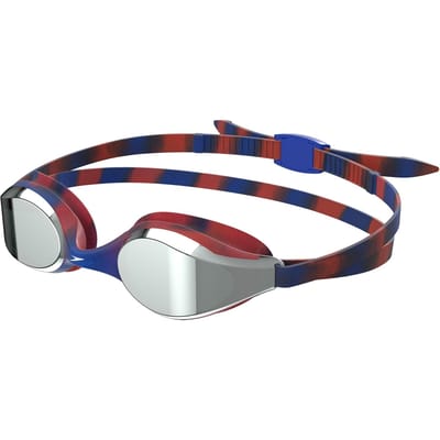 Speedo Kinder/Kids 2024 Hyper Flyer Spiegel Zwembril (Marine / Rood)