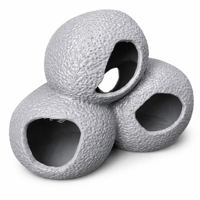 Aquarium Decoratie Steen Grot XL – 27 × 14 × 18 cm – Grote Rotsgrot – Schuilplaats voor Vissen, Garnalen en Pleco