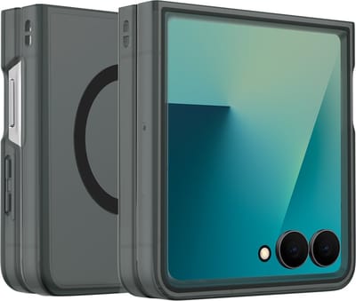 ShieldCase Matzwart Telefoonhoesje geschikt voor Samsung Galaxy Z Flip 7 – Matzwart Telefoonhoesje – Dunne Backcover – Schokbestendig & Magnetisch Compatibel – Slim Fit Hoes voor Z Flip7 - Magnetische Slim Case