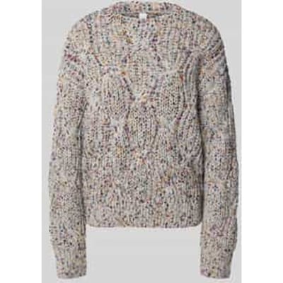 Gebreide pullover met ronde hals, model 'Confetti'