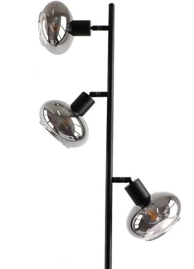 Olucia - SKIP - Vloerlamp - Zwart - Geschikt voor Woonkamer/Slaapkamer/Kantoor/Horeca/Hal - Vorm: Rechthoek