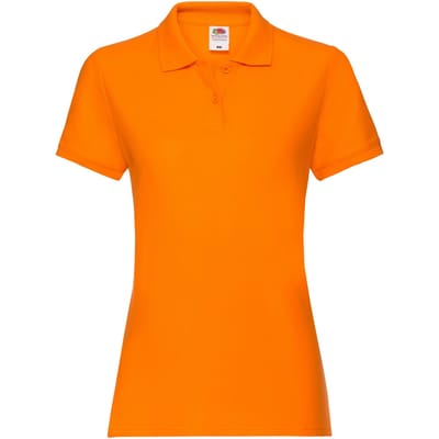 Fruit of the Loom Dames/Dames Premium Effen Poloshirt (Oranje)