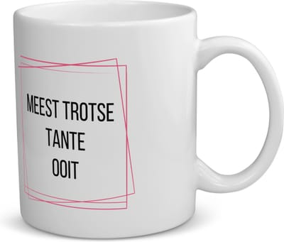 Akyol - meest trotse tante ooit koffiemok - theemok - Tante - trotse tante - verjaardagscadeau - verjaardag - cadeau - cadeautje voor tante - tante artikelen - kado - geschenk - gift - 350 ML inhoud