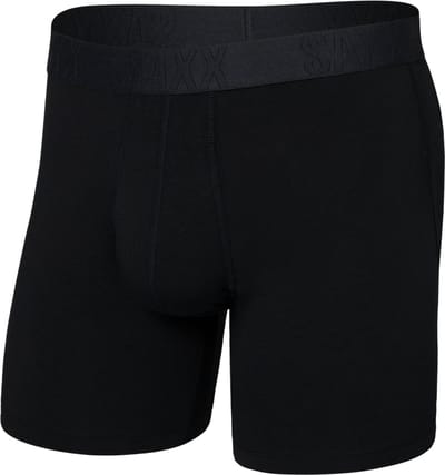 SAXX Heren Boxershort DropTemp® - Koeltechnologie Onderbroek - Boxer Vochtafvoerend - Katoen/Modal mix - Zwart - M