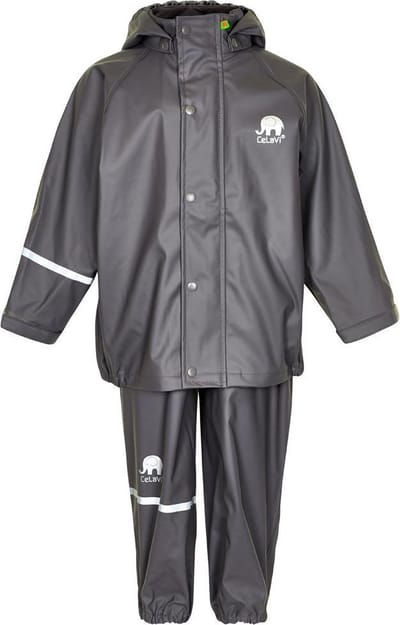 CeLavi Regenpak kinderen - Grijs - maat 90 (86-98cm)