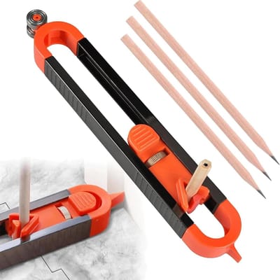 Cosensi - Contourmeter voor onregelmatige contouren - Profielgereedschap voor timmerlieden met cadeau - Meetinstrument voor nauwkeurige metingen.