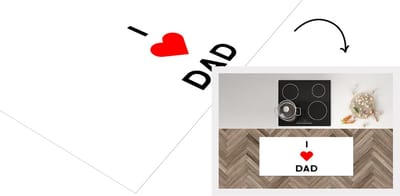 Keukenloper - Loper keuken - I love dad - Spreuken - Vaderdag - Quotes - 120x50 cm - Keukenloper vinyl