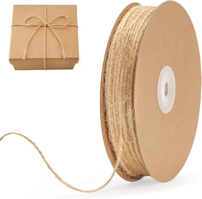 Jute Koord 1.5 mm - 100 m Sterk Jute Touw voor Tuinieren, Creatieve Klussen en Ambachten
