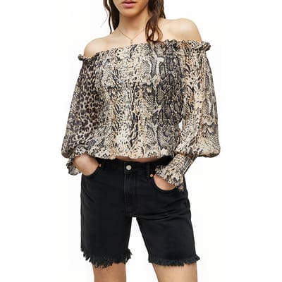 AllSaints Lara Noche Top Yellow Maat: 34 | Blouses Outlet | Dames | Geel