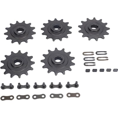 410 13T Achterste Motor Tandwiel met 410 Model Hoofdschakelset voor Go Kart Motorfiets ATV Quad black