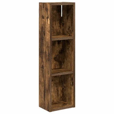 vidaXL - Badkamer - wandkast - Gerookte - Eik - 20 - x - 14 - x - 70 - cm