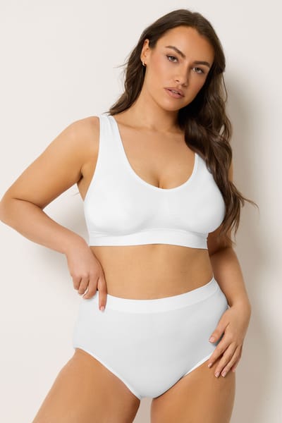 Yours 2 Pack Zwarte En Witte Naadloze Licht Corrigerende Slips Met Volledige Dekking Size 40-42