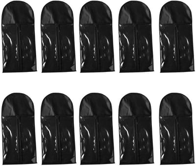 Dailygoods- Opbergzak 10 stuks - Pruik Houder - Haarverlenging Organizer - Stofdicht - Professionele Bescherming - Afmeting 29x14x1 cm - Haarverlengingstas