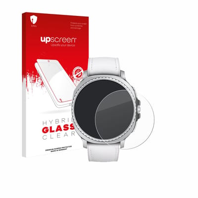 upscreen - Screenprotector voor Samsung Galaxy Watch 8 Classic (46 mm) - Folie Beschermfolie Beschermglas transparant