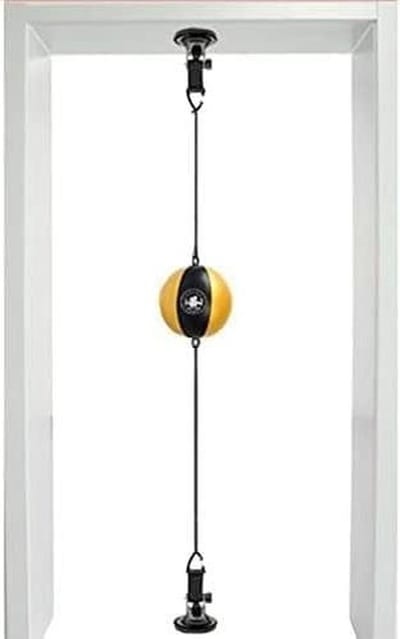Speedbal Set - Bokszak - Reactietraining - Dubbelzijdige Bal - 20 cm Diameter - Geel