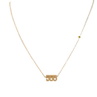 Plux Fashion 555 Ketting - Goud - 2mm/40cm + 5cm Verlengstuk - Sieraden - Angel Numbers - 555 Angel Number - Halsketting Dames Goudkleurig - Sieraden Cadeau - Angel Number Jewellery - Gouden Ketting Dames - Ketting Met Hanger - Roestvrijstaal