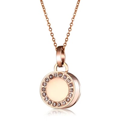 Dutch Duvall | Ashanger rond rose goudkleurig | Luxe assieraad | ashanger | gedenksieraad | met ketting en vulsetje | assieraad