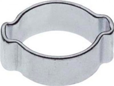 Slangklem 2-oor - 2 oorklemmen 7mm - 100 stuks - gegalvaniseerd