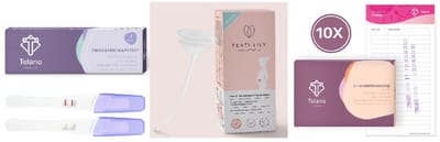 Ferti-Lily Conceptie Cup Starterspakket - 2x Zwangerschapstest Vroeg - 10x Ovulatietest Strips - Telano