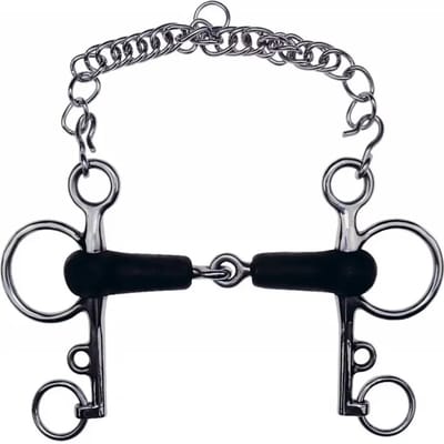 Pelham voor gebroken rubberen paard Feeling