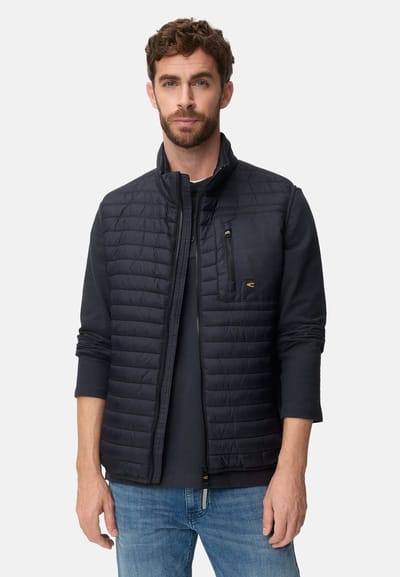 camel active Bodywarmer met waterafstotende functie - Maat menswear-S - Marineblauw