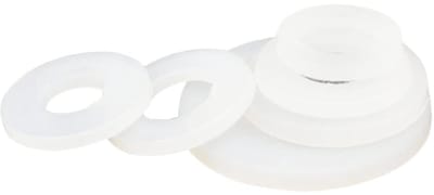 Dailygoods- Wasringen 100 Stuks - Witte Nylon Platte Pakking - PA66/Plastic - Isolerende Ringen - Corrosiewerend - Hoge Temperatuur Weerstand - Platte Pakkingen