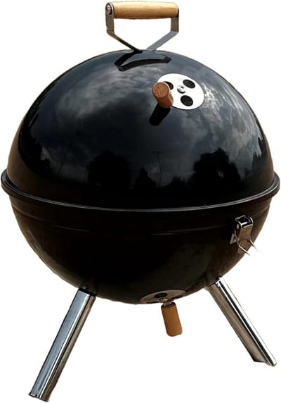 Draagbare Houtskoolbarbecue 12 Inch - Ideaal voor Kamperen en Buitenactiviteiten