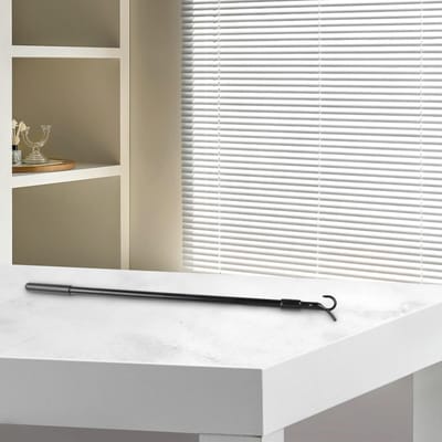 Raamstang Opeener - Luiken Stang - Hoge Ramen Bereiken - Telescopisch Verstelbaar - 30-60 cm - Zwart