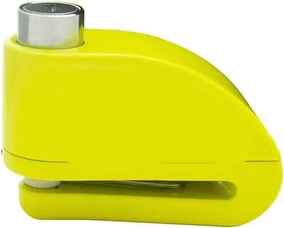 Motorslot met Alarm - Scooter Slot Schijfrem - Diefstal Beveiligen - Waterdicht Aluminium - 10 mm - Fluorescent groen